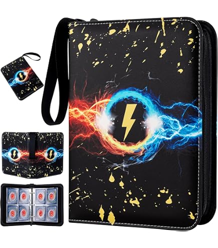 3 ring binder card holder Amazon.com: Protective Trading Card Sleeves for 3 Ring Binder