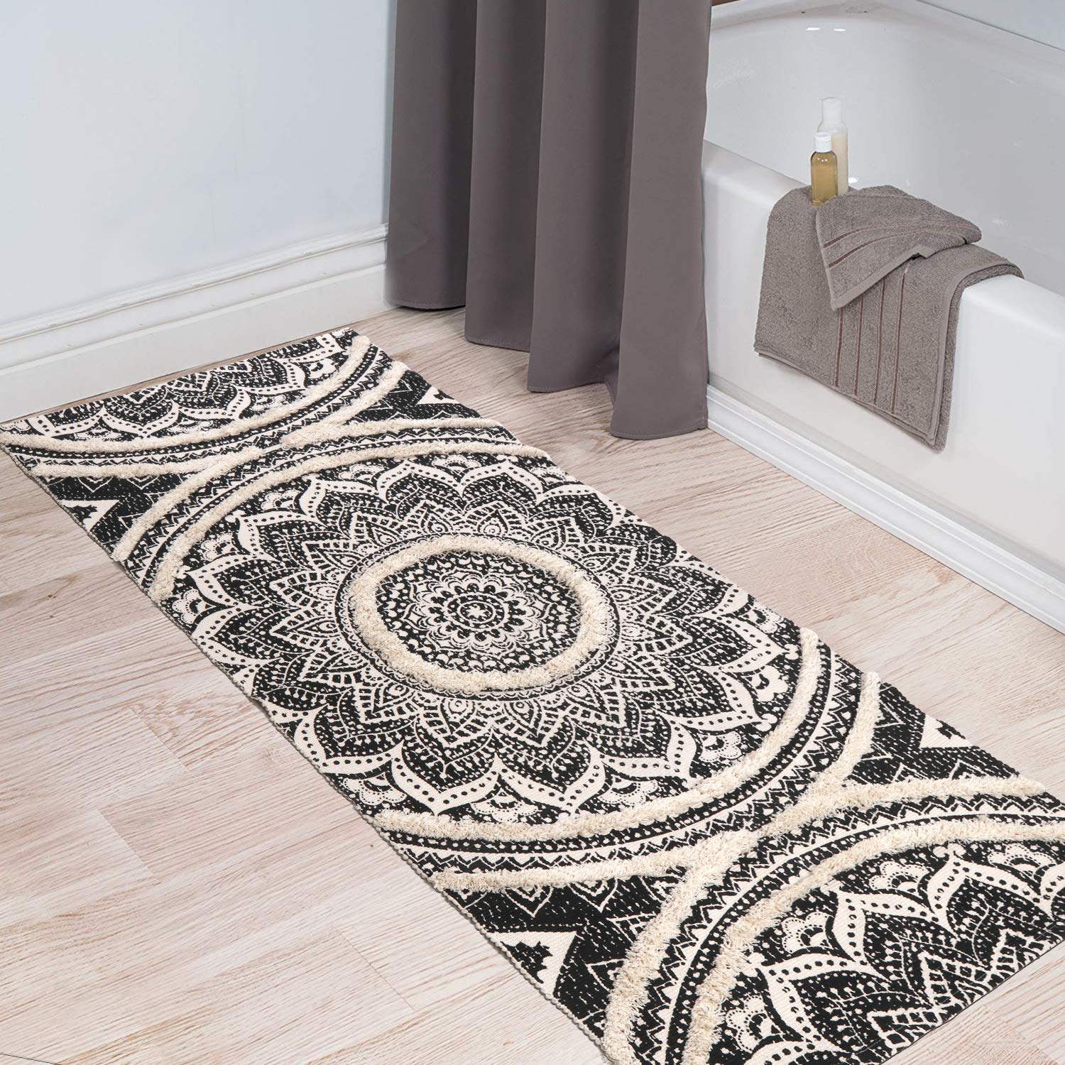 Best Kitchen Runner Non Skid Washable Black