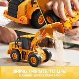 JOYIN Remote Control Front Loader Toy 2.4GHz 600mAh Batteries Lighted Kids Gift view 7