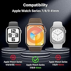 UniqueMe 2 Pack for Apple Watch Series 9/8/7 41mm