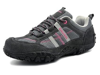 Knixmax Wanderschuhe Atmungsaktiv Trekking Schuhe Damen Sports Outdoor Anti-Rutsch-Sohle Hiking Boots Woman Trekking-& Wander