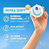 NIVEA Soft Moisturising Cream 500ml with Vitamin E Jojoba Oil Vegan view 2