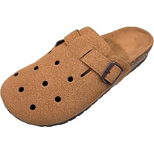 Men Adjustable Buckle Hollow Mules EVA Sole Arch Support Slides