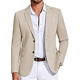 COOFANDY Mens Casual Blazer Knit Sport Coat Lightweight Two Button Suit Jacket
