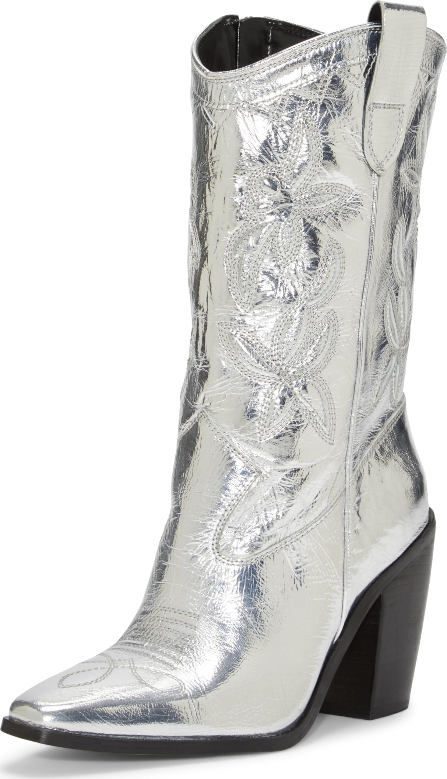 Vince Camuto Women’s ALISAH Mid Calf Boot, Silver, 6