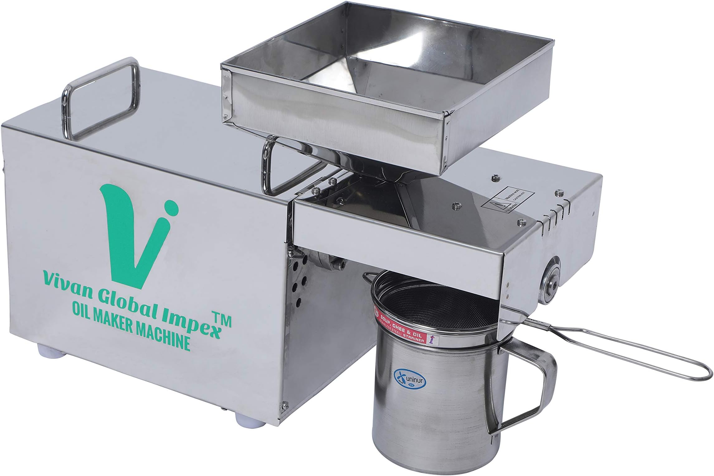 VIVAN GLOBAL IMPEX VGI400m 400W Oil Maker Machine, Silver