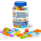 Educational Insights Sentence Building Dominoes | Word Games for Language Learning, First Grade Literacy Manipulatives, Sentence Building Games For Kids, 1st Grade Sight Words