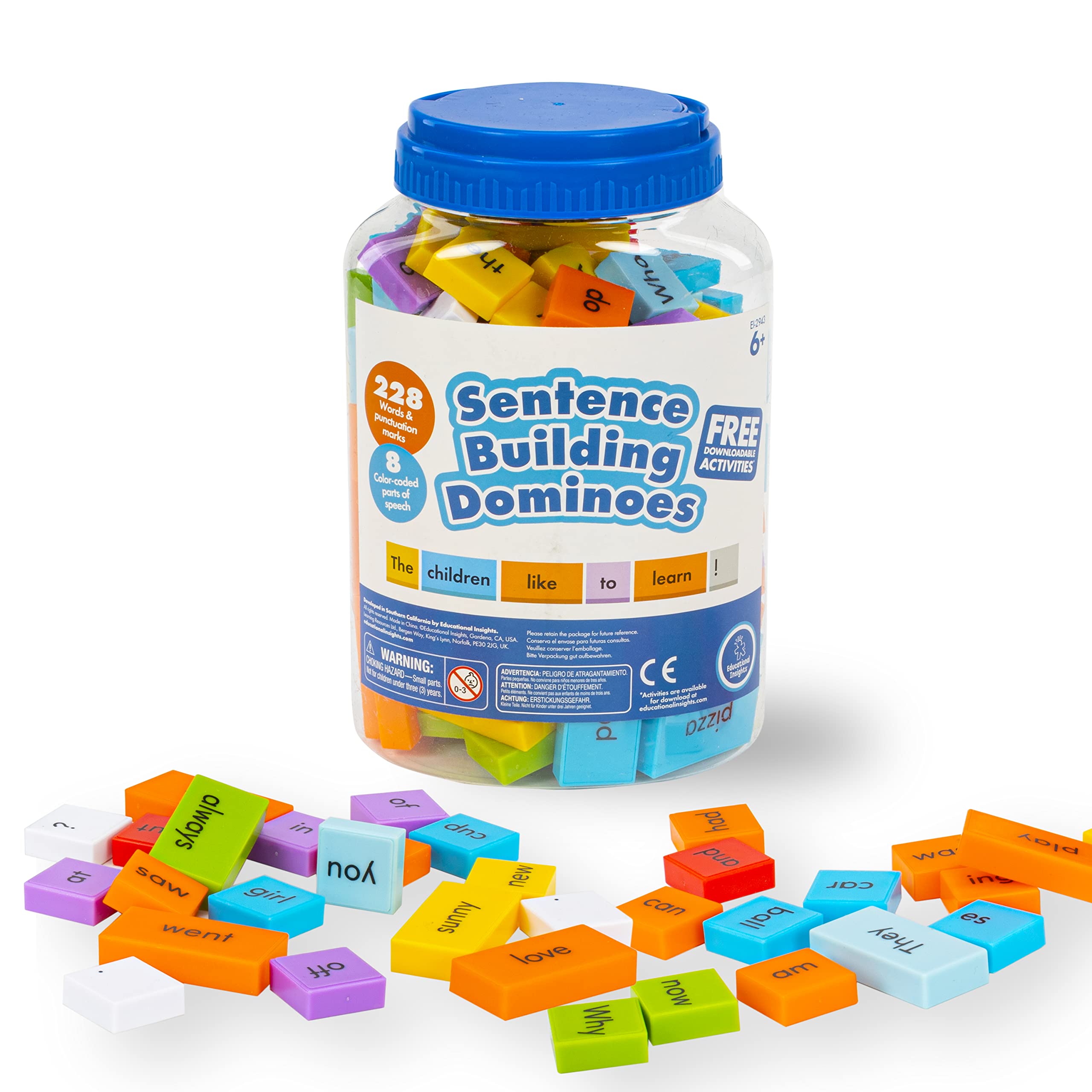Learning Resources Sentence Building Dominoes, packaging may vary