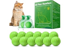 QAIHIEI 12Pack Cat Repellent Outdoor, Natural Peppermint Oil Cat Deterrent Outdoor Indoor, Keep Cats Scratch Away from Furniture, Keep Cats Off Yard Garden Lawn Plants