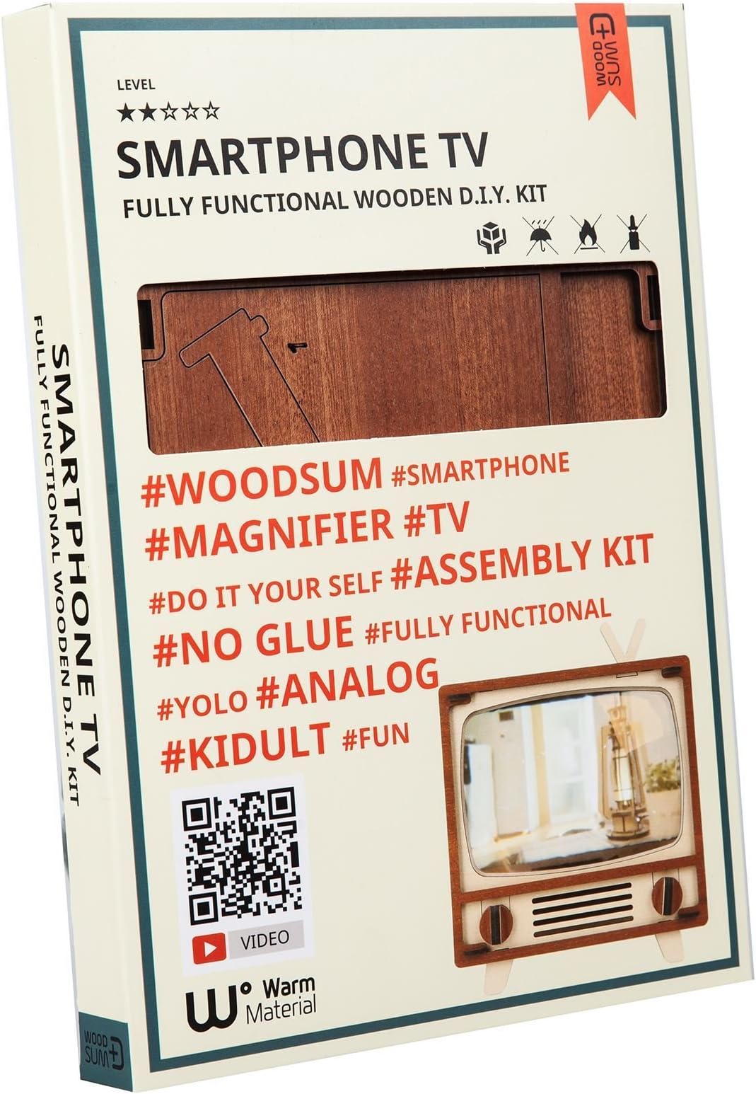 Woodsum DIY Smartphone TV Magnifier Build Your Own No Glue Fully Functional