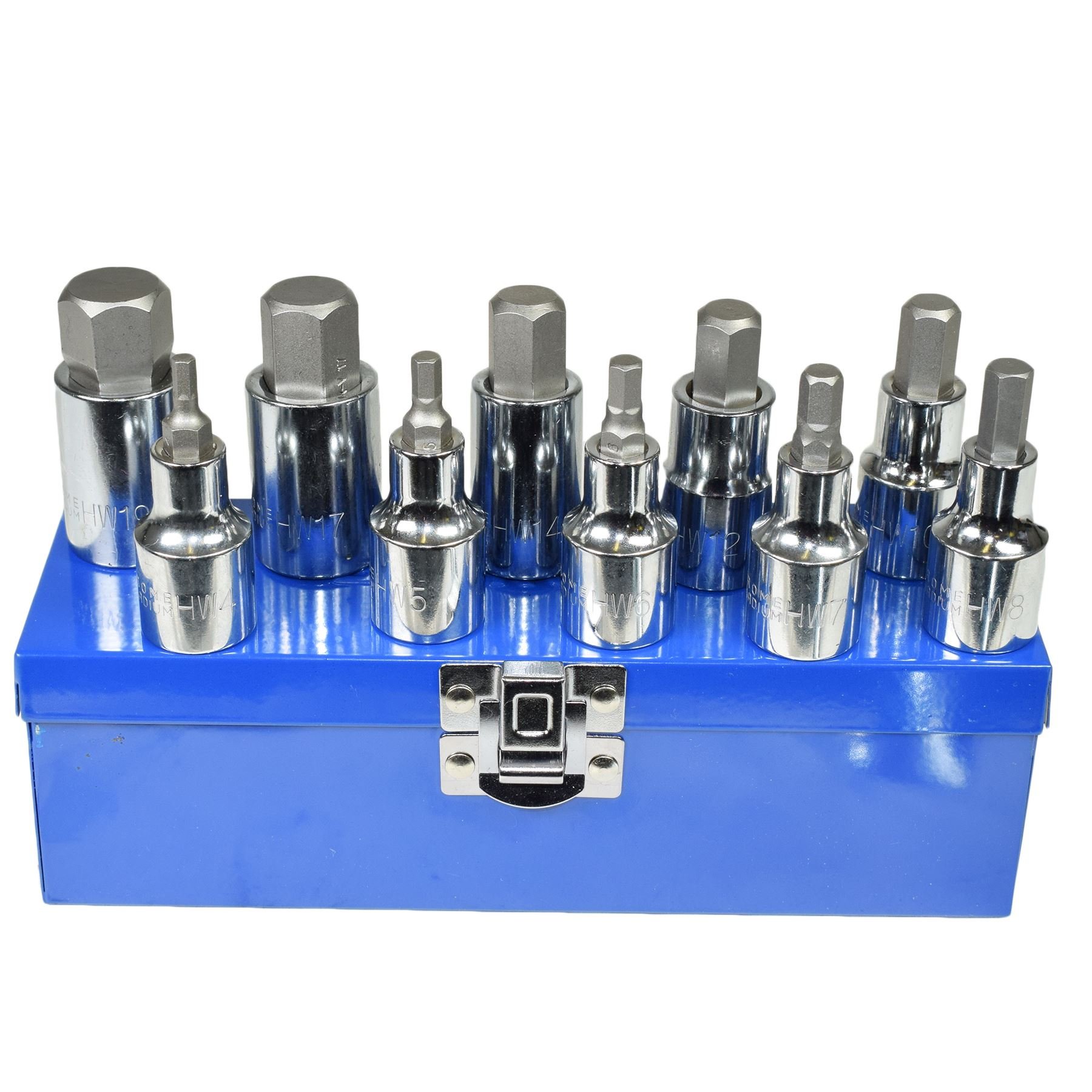 1/2" Drive Hex/Allen Key bit Socket Set Metric Sizes 4mm - 19mm AT659