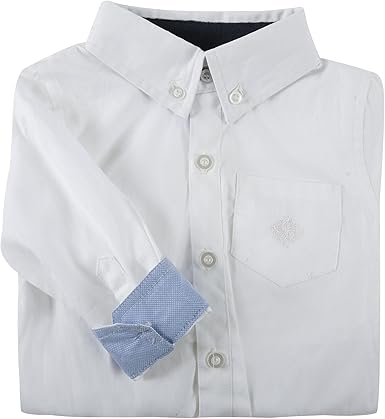 newborn white button down shirt