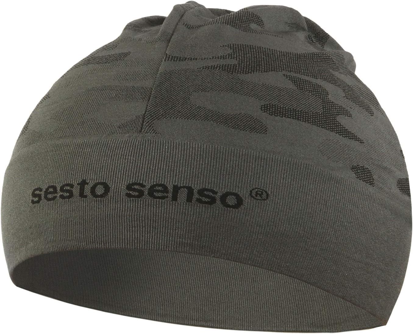 Sesto SensoUnisex Beanie Hat Camouflage Thermo Hats Camo Winter Cap Windproof Ski Snowboard Cycling Cap Universal Size