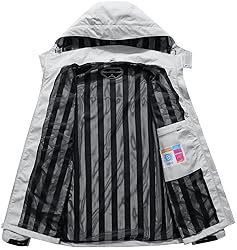 OTU Men's Lightweight Waterproof Hooded Rain Jacket