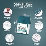 Clever Fox Income & Expense Tracker – A5 Ledger Notebook, 1 Year view 2