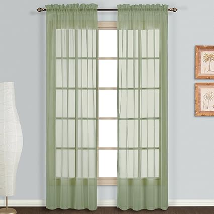 Amazon Com United Curtain Monte Carlo Sheer Window Curtain Panel