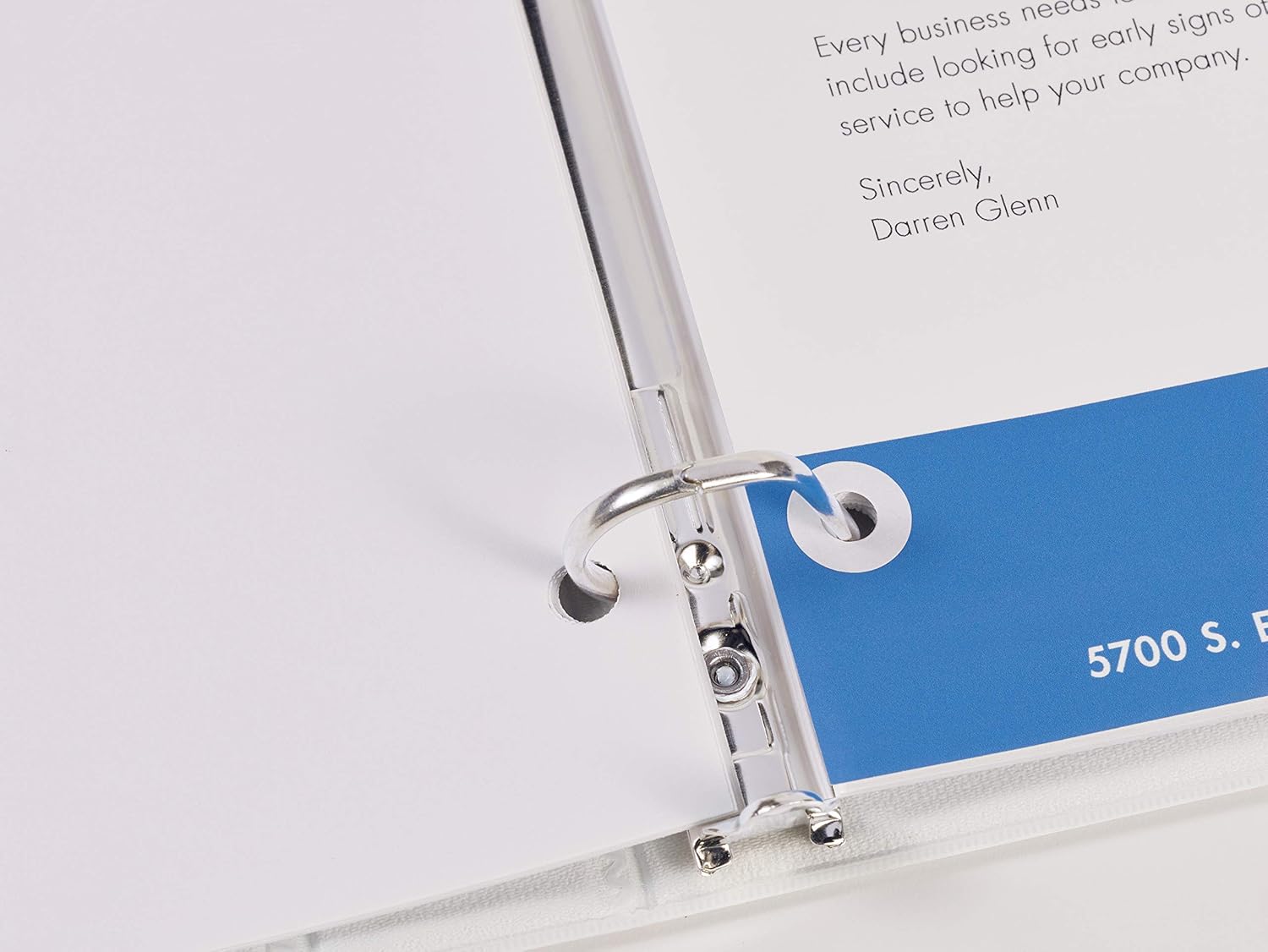 AVERY White Self-Adhesive Reinforcement Labels, 1/4 Round, 560 Labels(06734) : Paper Reinforcements : Office Products