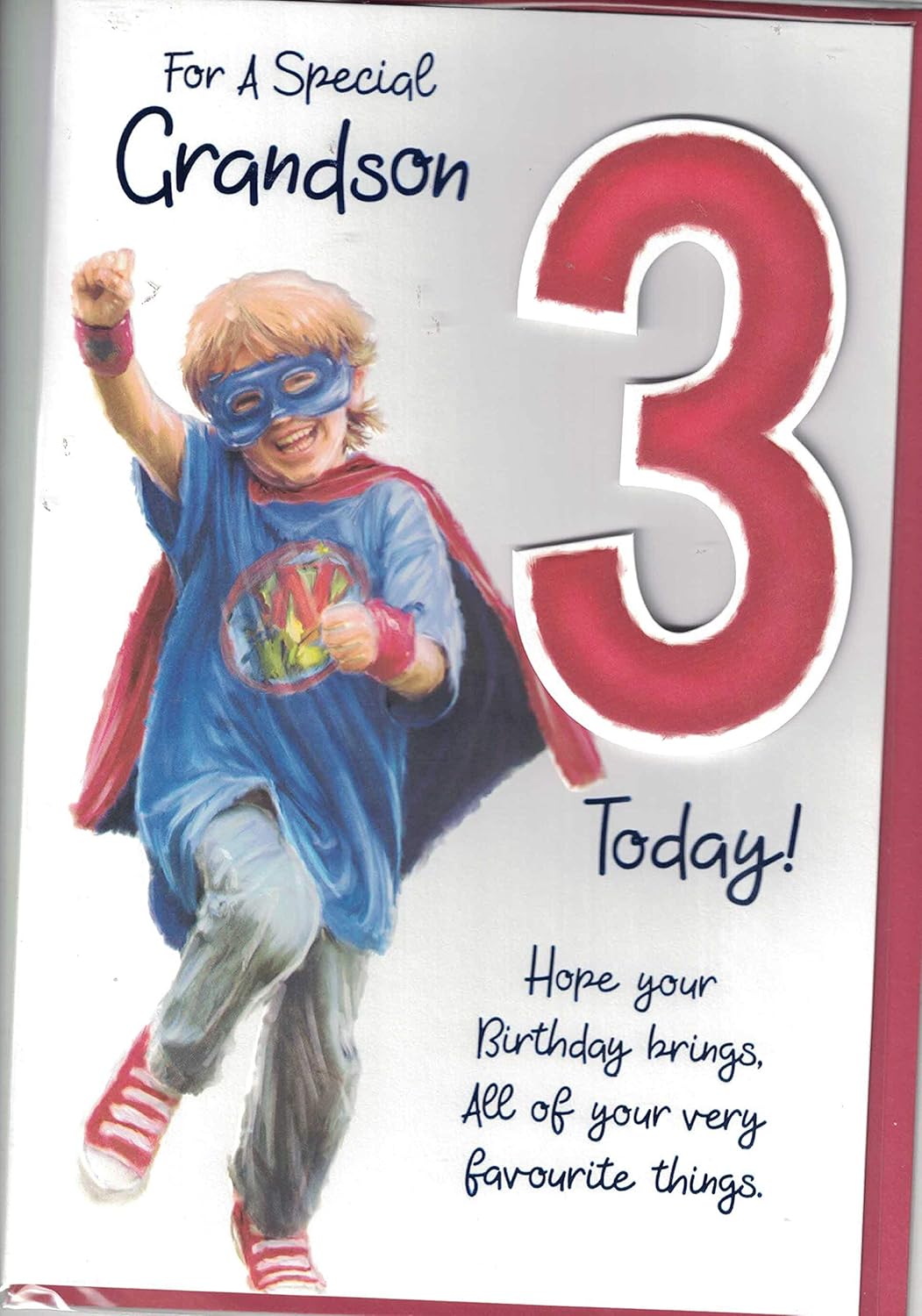 Prelude Grandson 3rd Birthday Card for A Special Grandson 3 Today