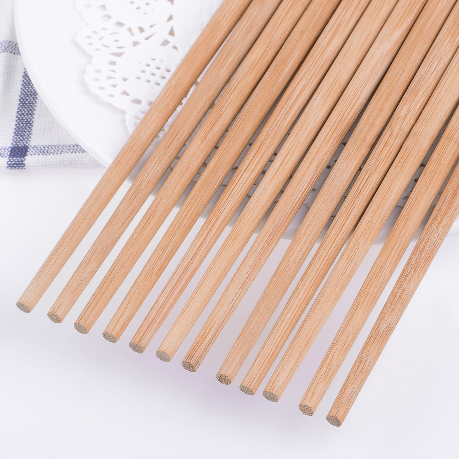 Bonviee Bamboo Chopsticks Reusable Japanese Chopsticks Set 9.45\