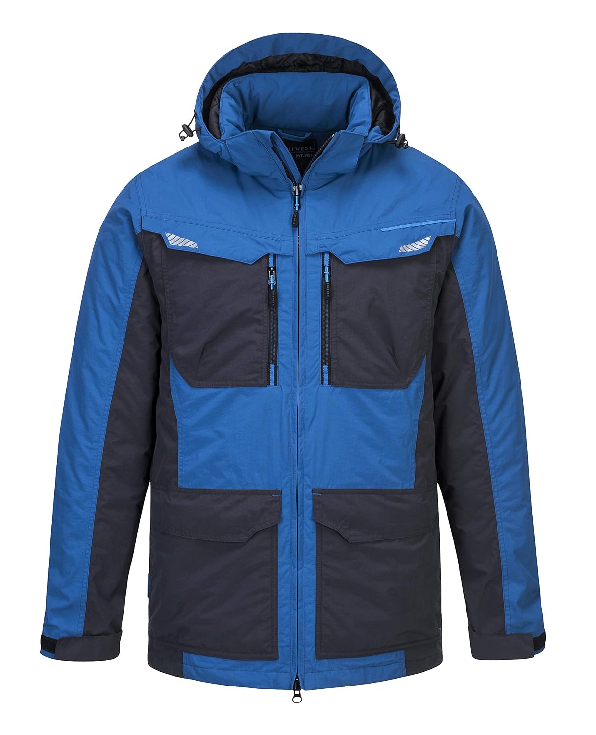 Portwest WX3 Winter Jacket, Size: M, Colour: Persian Blue, T740PBRM