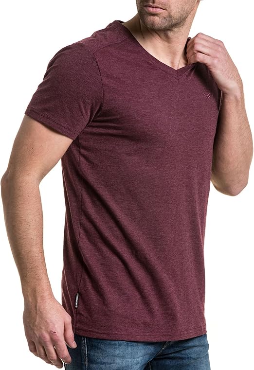 t shirt rouge bordeaux homme