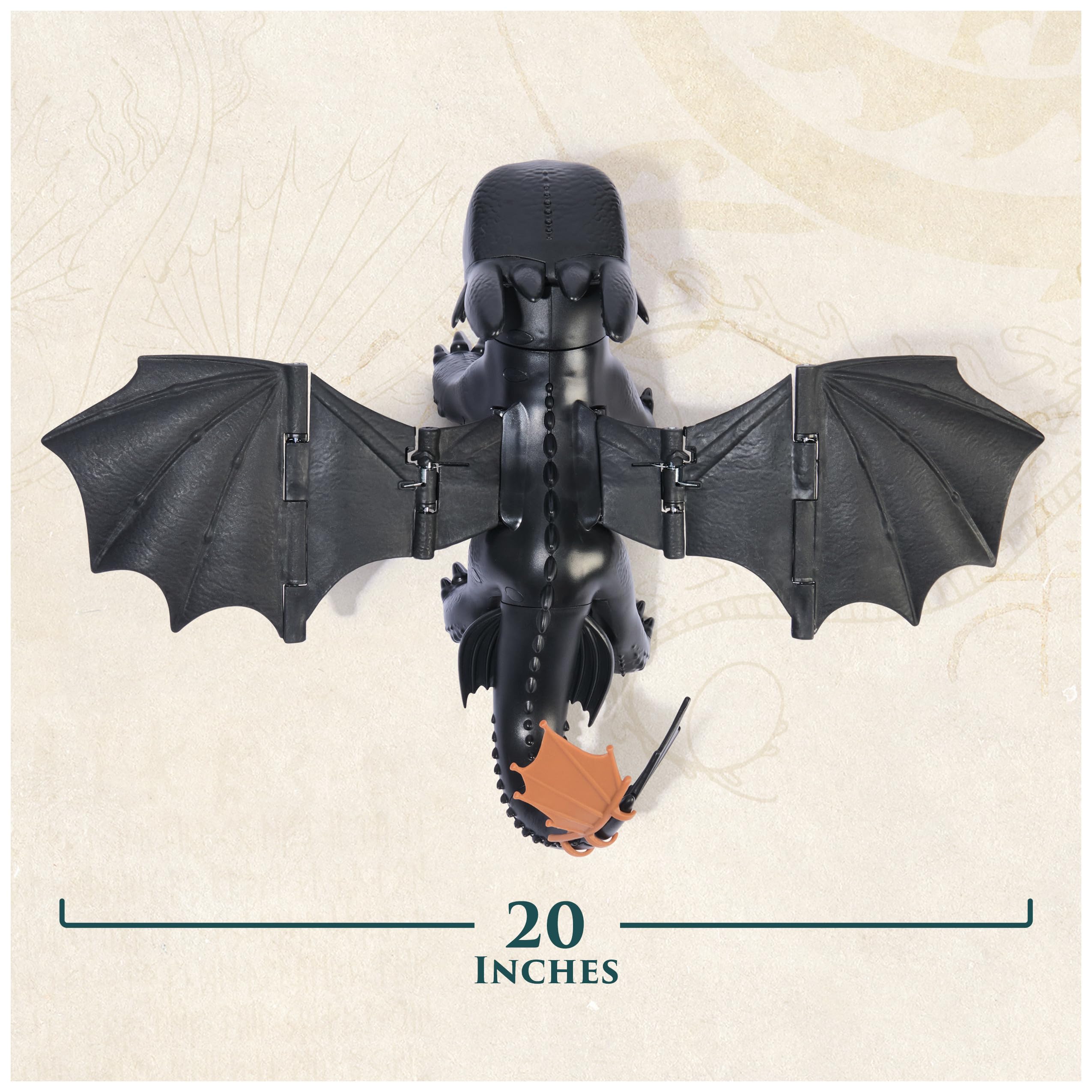Dreamworks Dragons How to Train Your Dragon, Tame & Train Interactive Toothless with 60 Sounds & Reactions, Kids Toys for Boys & Girls Ages 4 & up