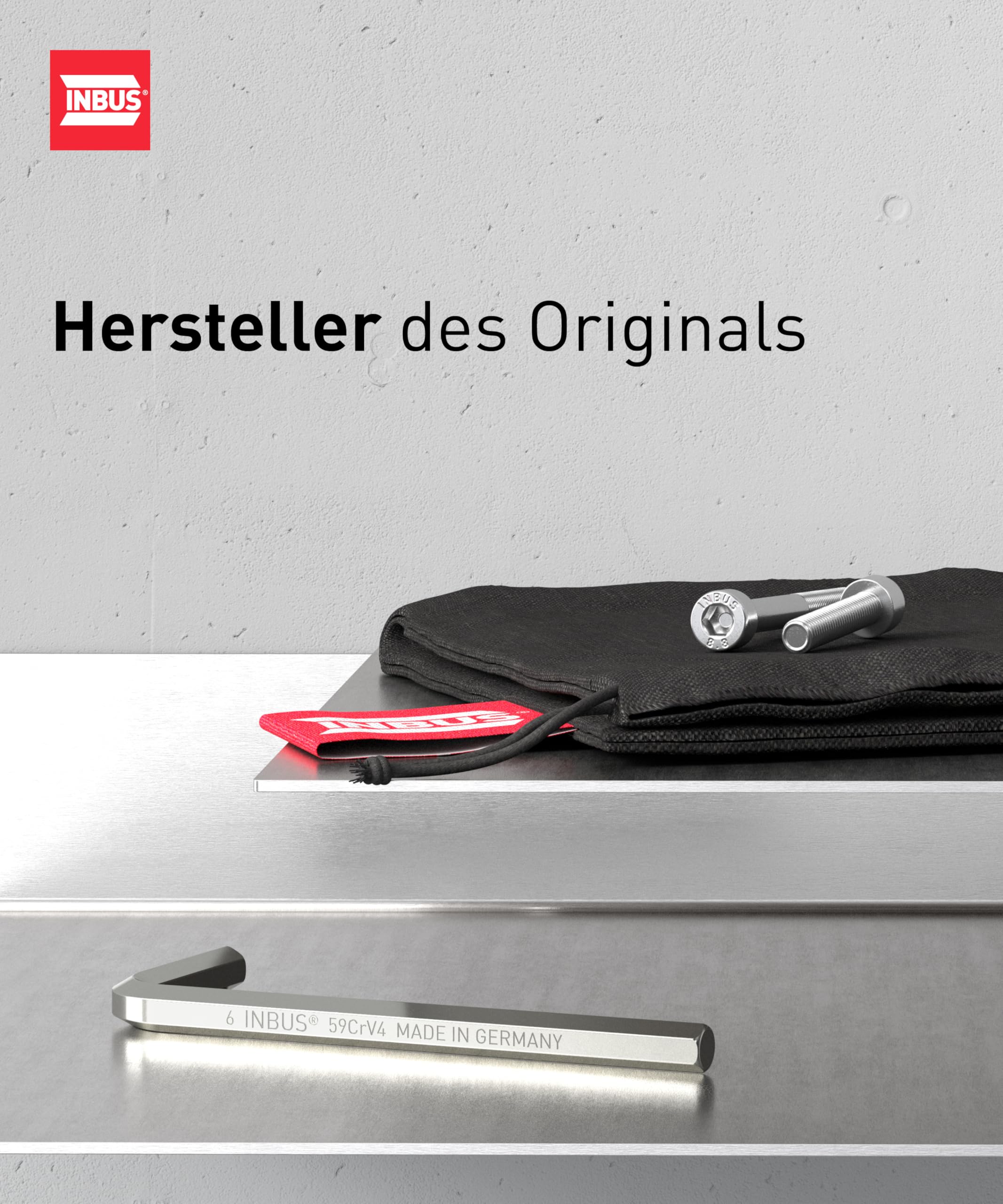 INBUS® 70273 Winkelschraubendreher Set 9tlg, 1.5–10mm, mit ColorGrip bunt & Kugelkopf — Made in Germany 7