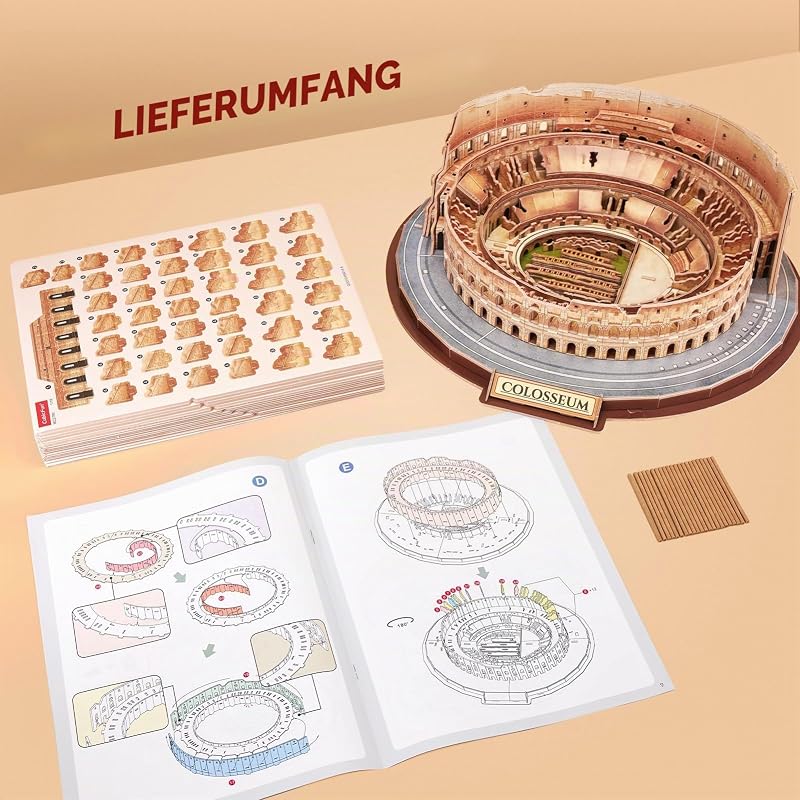 3D Puzzle, Kolosseum,Italien, Architekturmodell, 163 Teile