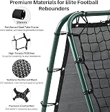 Amazing Tour Adjustable Football Rebounder Net – Double-Sided Soccer Training view 5