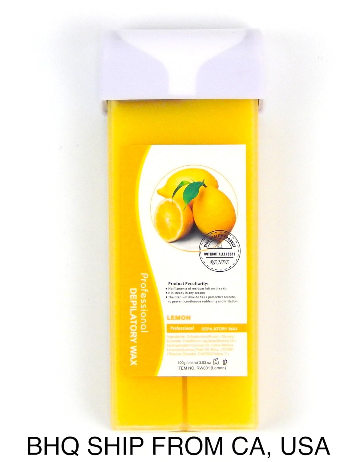 Amazon Com Roll On Hot Depilatory Wax Cartridge Warm Lemon