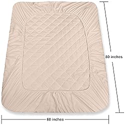 Utopia Bedding Quilted Fitted Mattress Pad, Queen