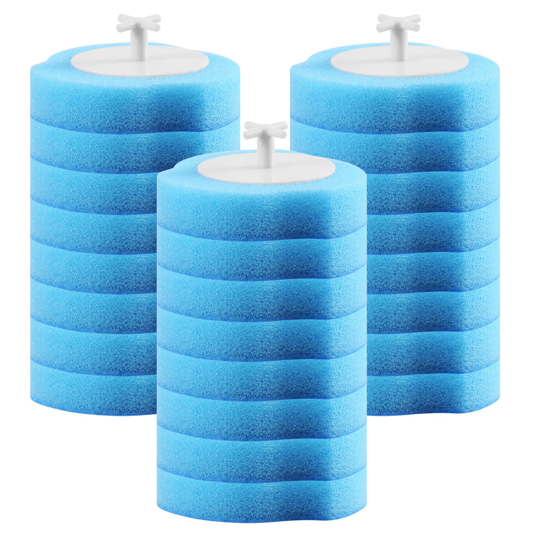 Plomevry Toilet Wand Kit with 24 Cleaner Refills, Disposable Toilet Bowl Brush Disposable Toilet Cleaning System Toilet Wand,Toilet Cleaner Brush Toilet Wand Kit With Holder for Bathroom Cleaning (24)