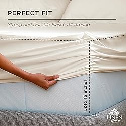 Linen Home 100% Cotton Percale Weave Fitted