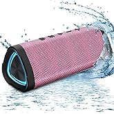 Vanzon Bluetooth Speakers V40 Portable Wireless Speaker V5.0 with 24W Loud Stereo Sound, TWS, 24H Playtime & IPX7 Waterproof, Suitable for Travel, Home&Outdoors-Pink