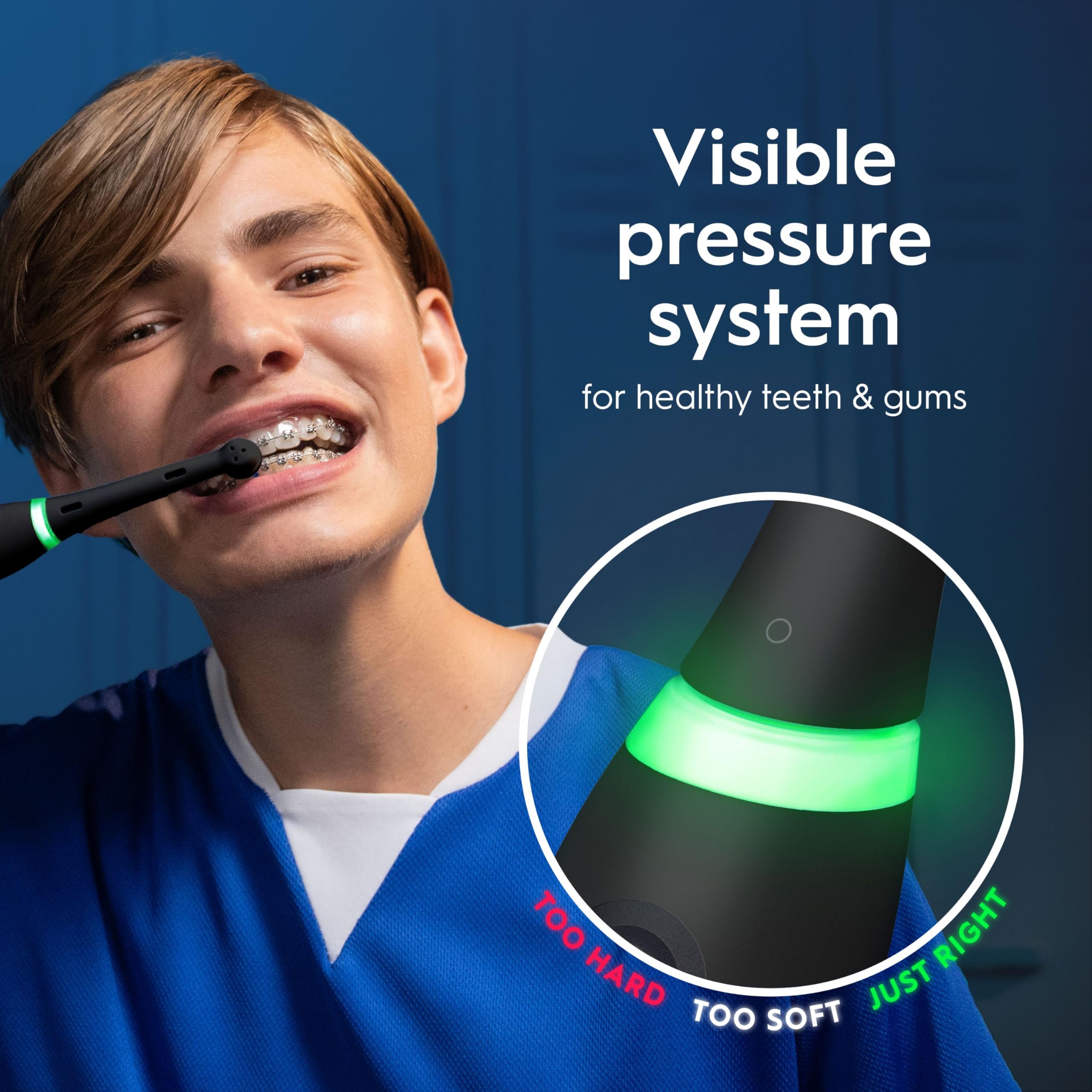 Oral-B iO5 Electric Toothbrushes For Adults, 1 Toothbrush Head & Travel Case, 5 Modes With Teeth Whitening, UK 2 Pin Plug, Black