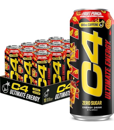 Amazon.com: C4 Performance Energy Drink, Zero Sugar,Strawberry