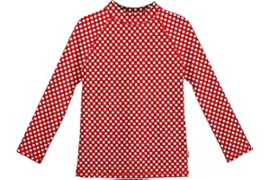 CITY THREADS Made in USA Girls' SPF50 Rash Guard Sun Swimming Tee Pool Beach Tshirt Top