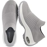 CUSHIONAIRE Breeze Easy Slip On Womens Sneakers - Casual Everyday Walking Shoes for Women with Breathable Mesh and Comfort