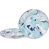 Golden Rabbit Enamelware Dinner Plates, 10.5 inch, Lagoon, Set of 4
