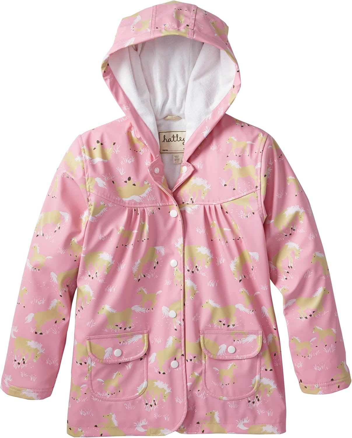 Hatley Girl's Rain Coat Horse Play , Pink, 8 Years Amazon.co.uk Clothing