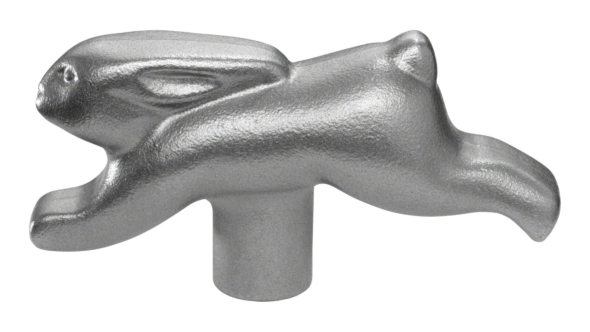STAUB 40510-661-0 Rabbit Lid Knob, Stainless Steel, Silber, 9 x 6 x 3.2 cm