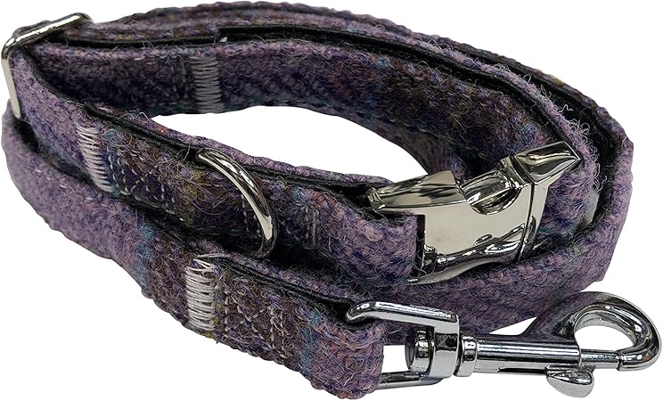 tweed collar and lead set