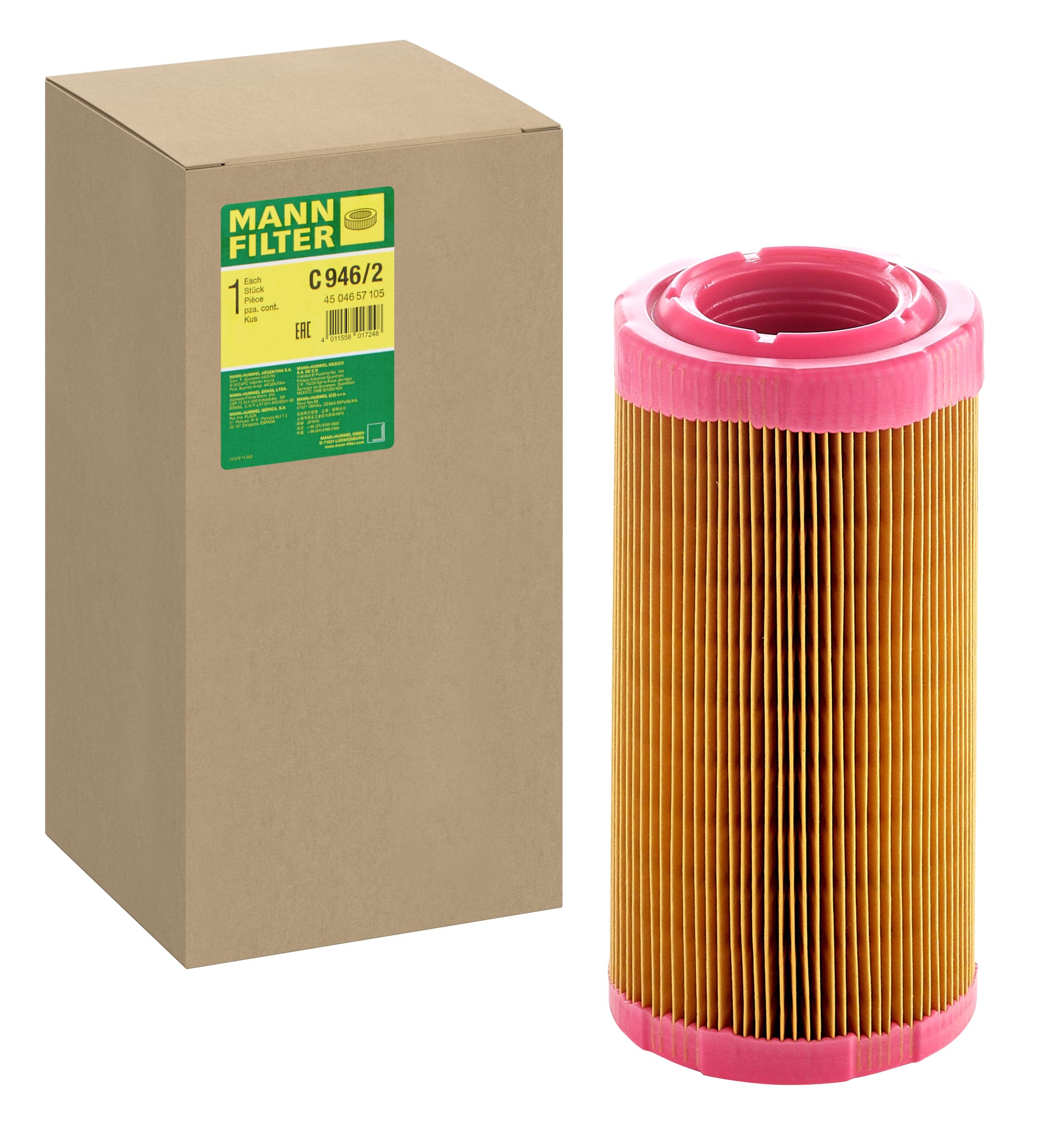 MANN-FILTER C 946/2 Air Filter - for Off-Highway Applications