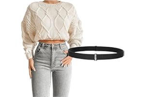 JASGOOD Crop Top Tuck Waist Band Adjustable Band Tucking Sweaters Shirts Elastic Stretch Belts for Women Change Style of Tops