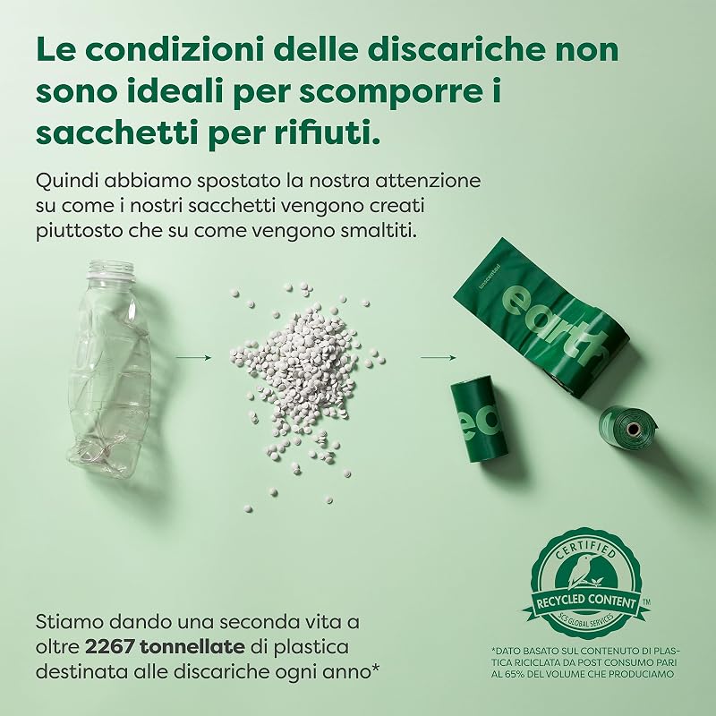 Sacchetti igienici per cani, a prova di perdite e extra resistenti, rotoli di ricarica, senza profumo, 120 pezzi