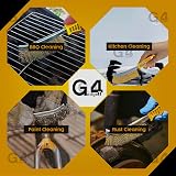 G4GADGET Brass Wire Brush Yellow Handle Long General Purpose Rust Removal view 7