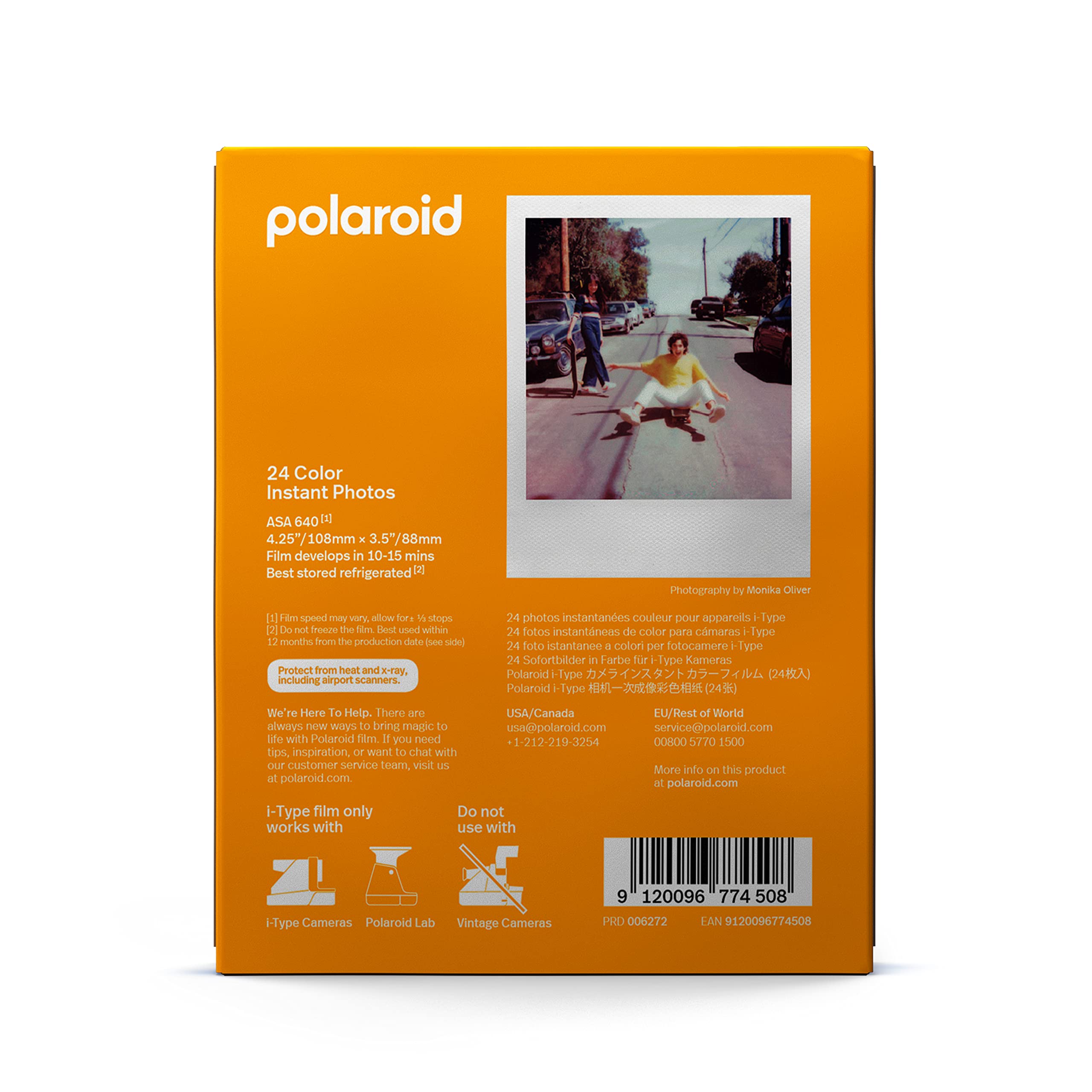 Polaroid Color i-Type Film - Triple Pack, 24 Photos (6272)