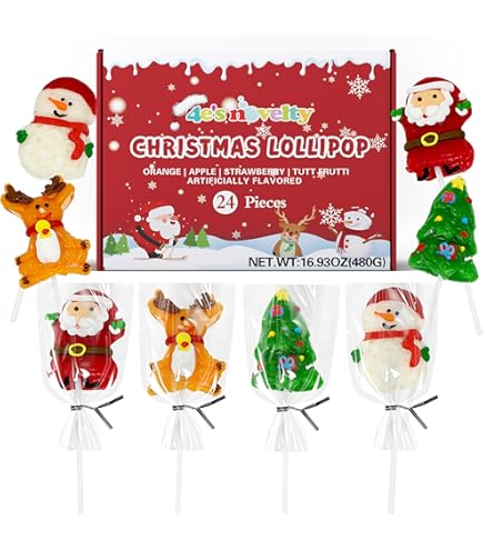 Buy Push Pop Individually Wrapped Bulk Lollipop Variety Party Pack - 24 Count Lollipop Suckers