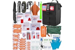 HOMESTOCKPLUS [New Upgrade] First Aid Kit, Survival Gear Outdoor Tactical Gear Set First Aid Kits Military Grade Molle System for Camper Travel Hunting Hiking and Adventures