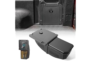 HIBRONGO Lockable Bed Cargo Partition Storage Bin Compatible with Ford Maverick 2022-2025 | Cargo Organizer with 3-Digit Security Code Lock | Modular Partition Truck Bed Accessories